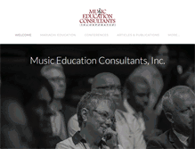Tablet Screenshot of musicedconsultants.net